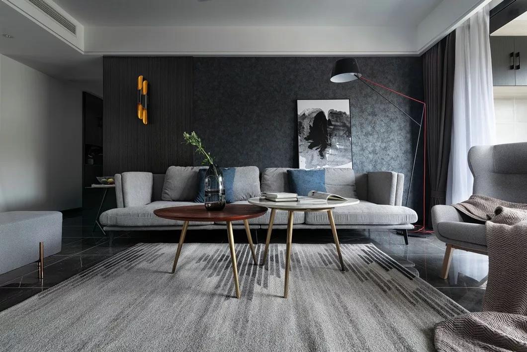 現(xiàn)代別墅裝修設(shè)計， 高級黑灰的時尚奢美