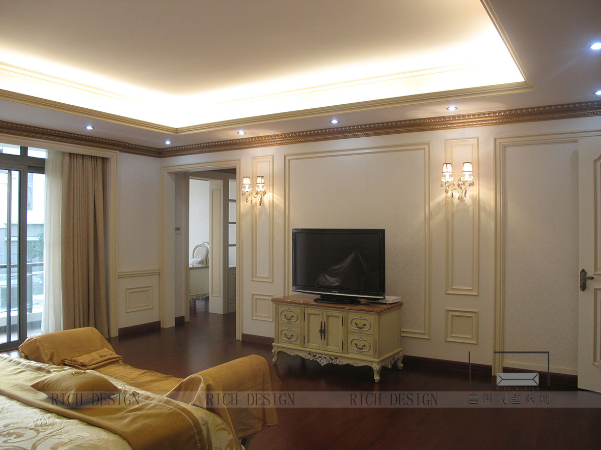 香蜜湖一號主人房前背景裝修設(shè)計 香蜜湖一號主人房前背景裝修設(shè)計實景圖