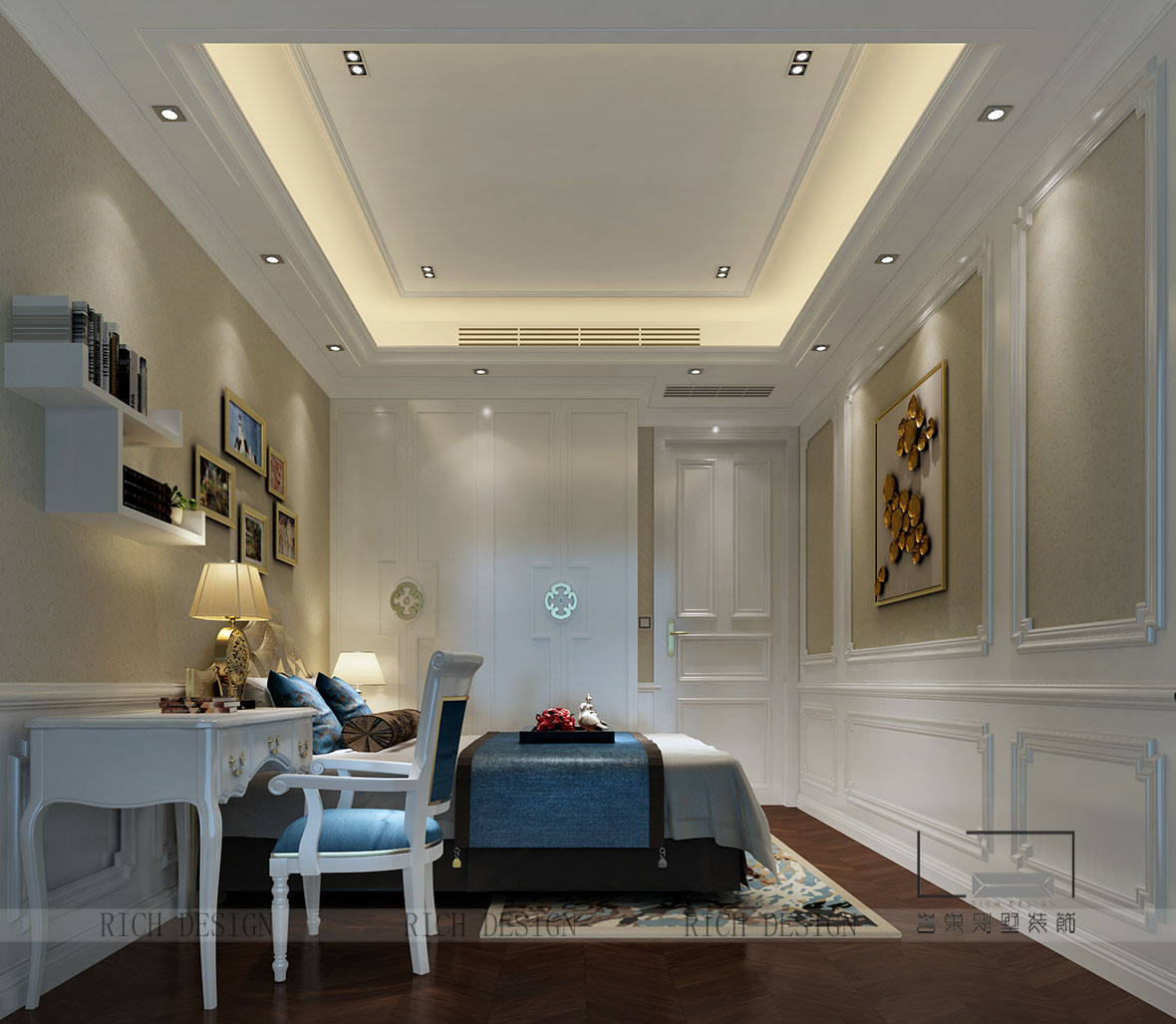 山語清暉別墅中式男孩房裝修設計 山語清暉別墅中式男孩房裝修設計欣賞圖