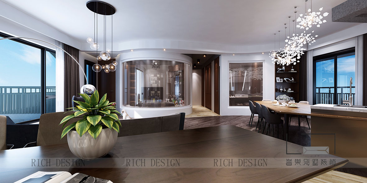 香山美別墅客廳角度一裝修 香山美別墅客廳角度一裝修效果圖