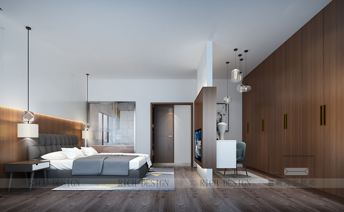 香山美別墅現(xiàn)代主臥角度一裝修 香山美別墅現(xiàn)代主臥角度一裝修效果圖