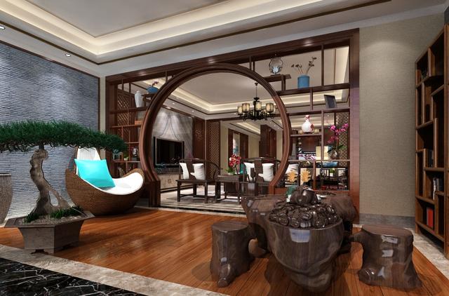 別墅中式茶室裝修 別墅中式茶室裝修欣賞圖
