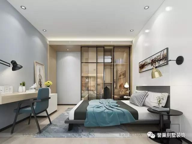 漢京山現(xiàn)代次臥裝飾設(shè)計(jì) 漢京山現(xiàn)代次臥裝飾設(shè)計(jì)效果圖