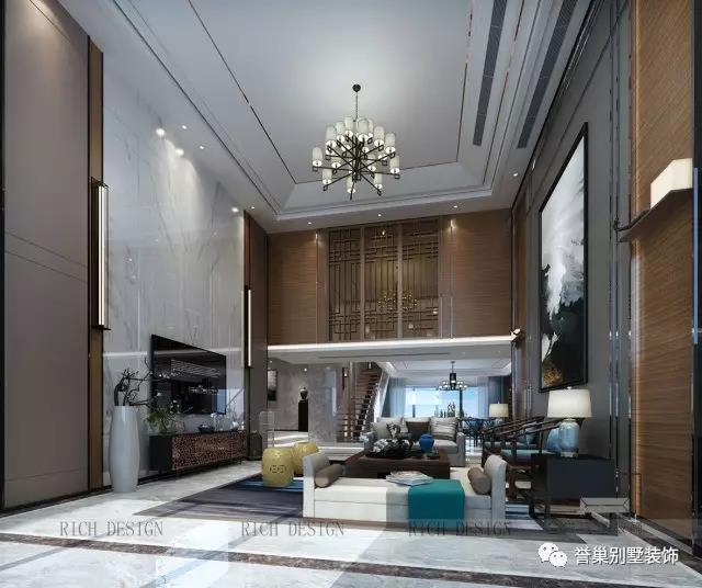 別墅中式客廳裝飾 別墅中式客廳裝飾效果圖