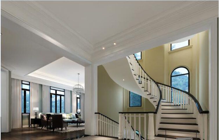 美式樓梯裝飾效果圖 美式樓梯裝飾效果圖