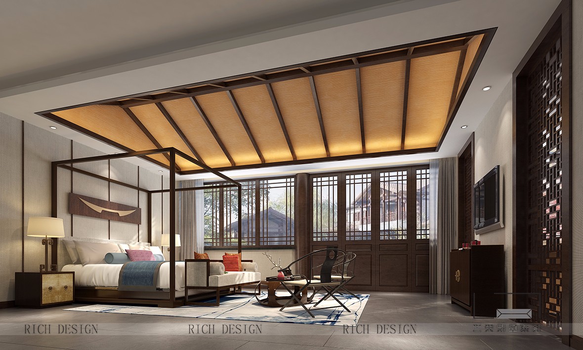 英德四合院中式廂房裝飾效果圖 英德四合院中式廂房裝飾效果圖