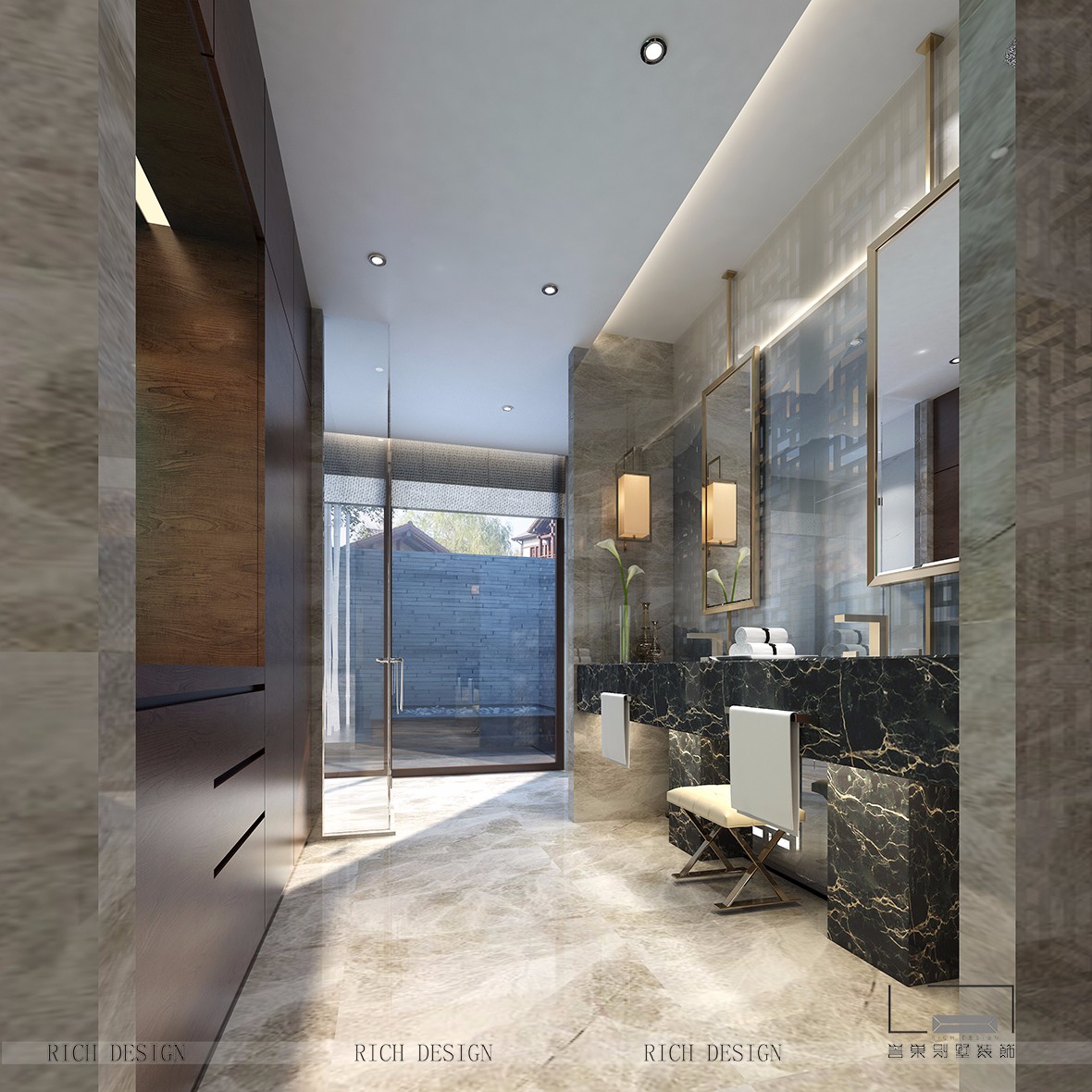 英德四合院中式客廳裝飾效果圖 英德四合院中式客廳裝飾效果圖