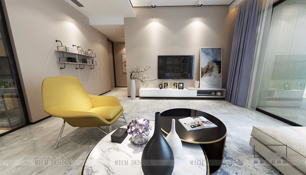 深圳華潤城客廳裝飾設計效果圖