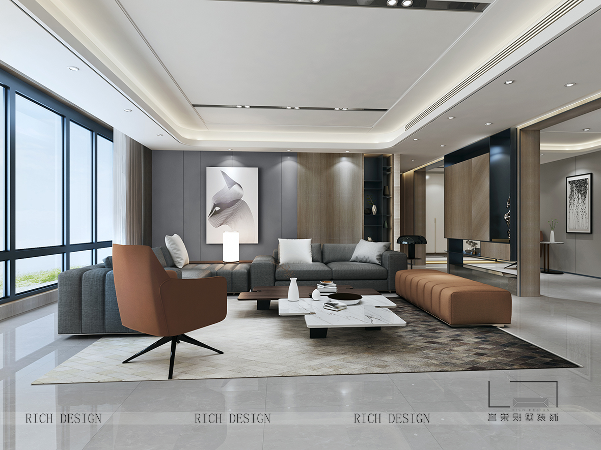 現(xiàn)代別墅客廳角度裝飾效果圖 現(xiàn)代別墅客廳角度裝飾效果圖