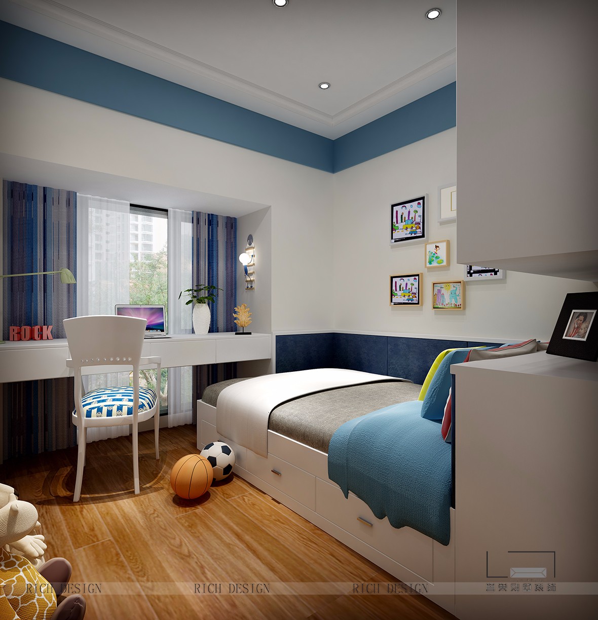 華潤城小孩房二裝修設計效果圖
