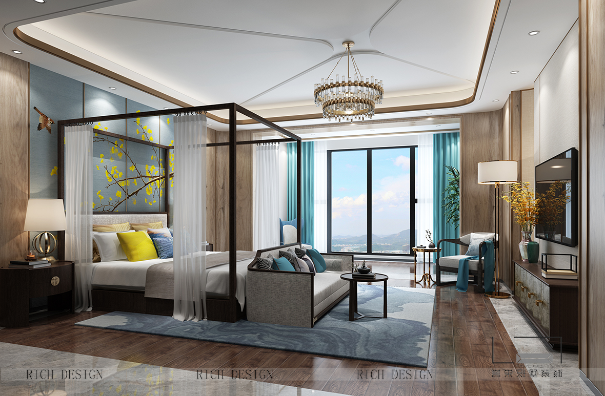 拾樂府中式別墅主臥裝修效果圖 拾樂府中式別墅主臥裝修效果圖