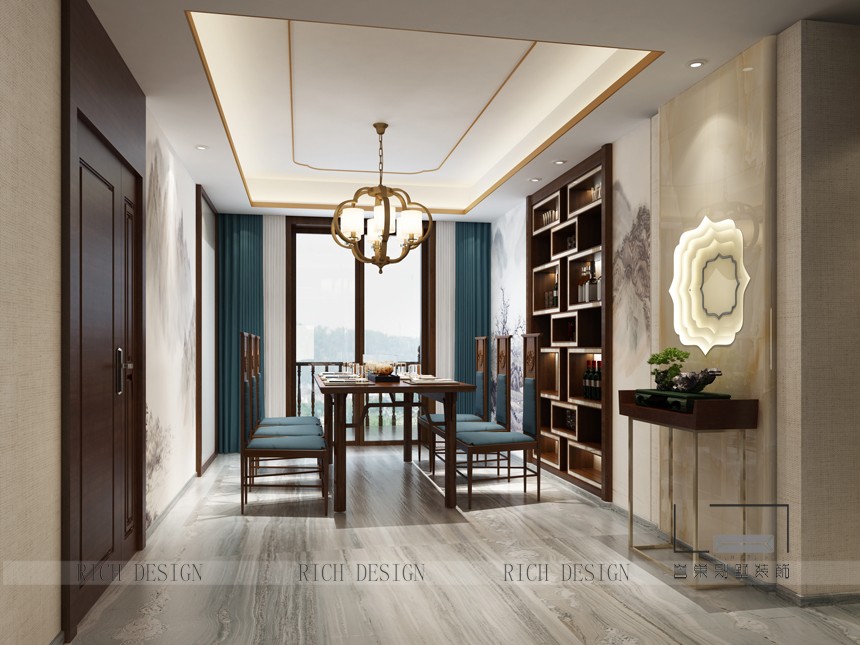 中式別墅餐廳裝修效果圖 中式別墅餐廳裝修效果圖