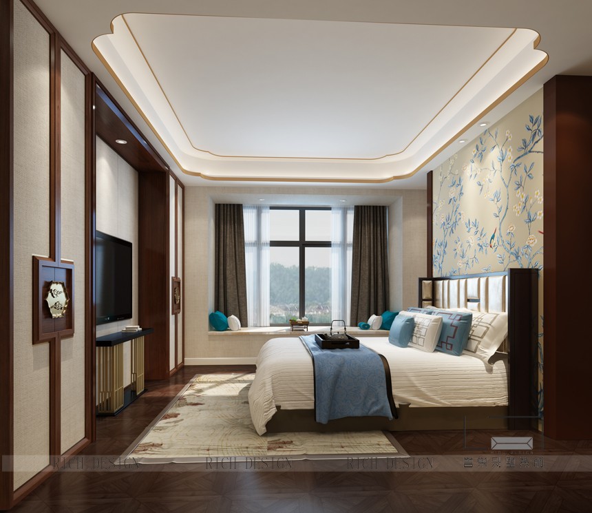 中式別墅臥室裝修效果圖 中式別墅臥室裝修效果圖