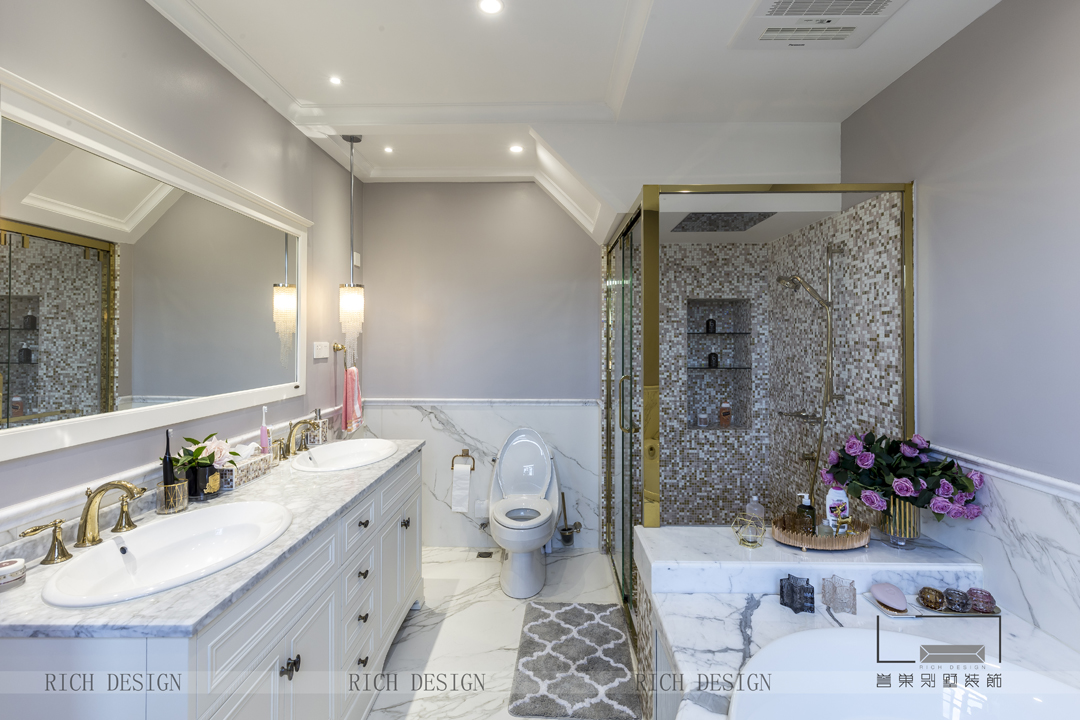 歐式別墅衛(wèi)浴裝修實景圖 歐式別墅衛(wèi)浴裝修實景圖