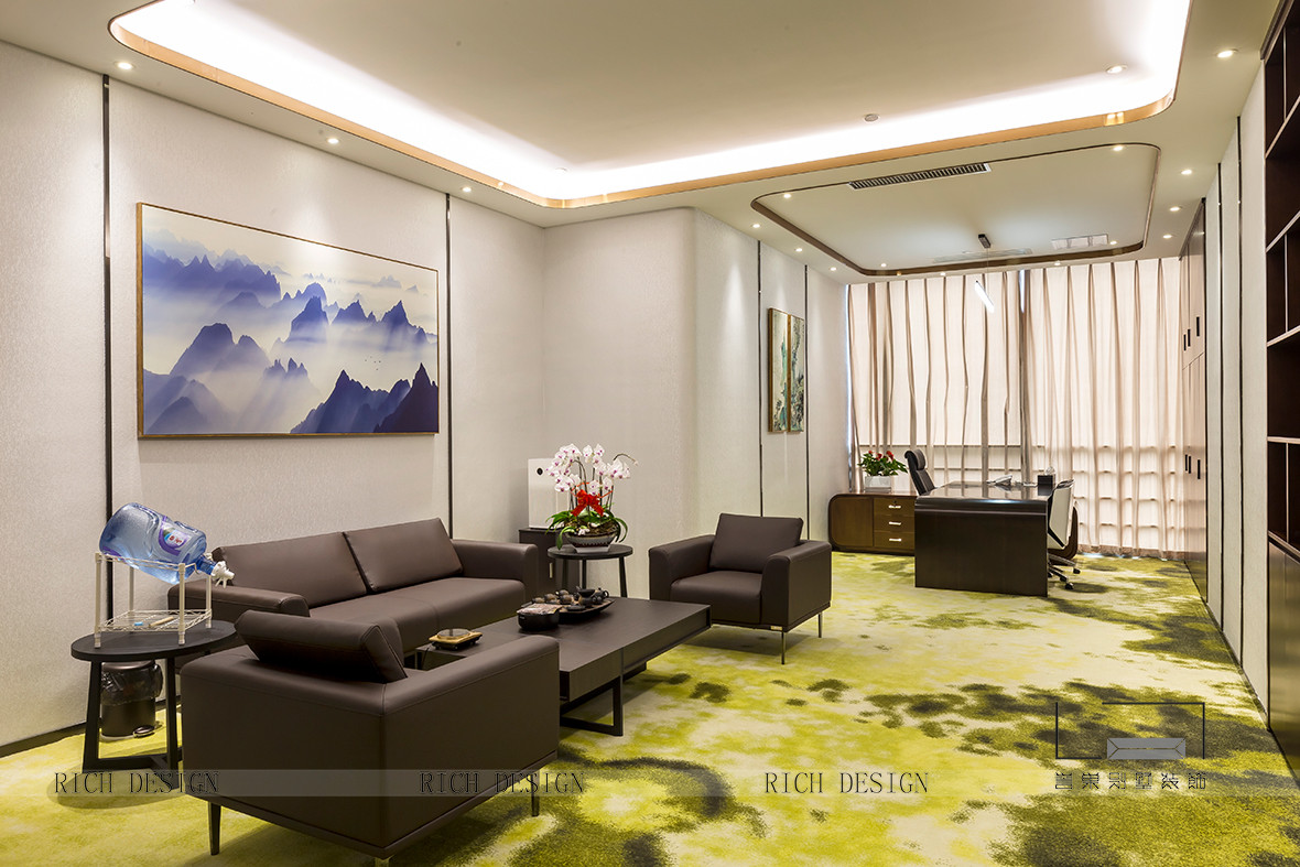 星河world現(xiàn)代風格客廳實景圖